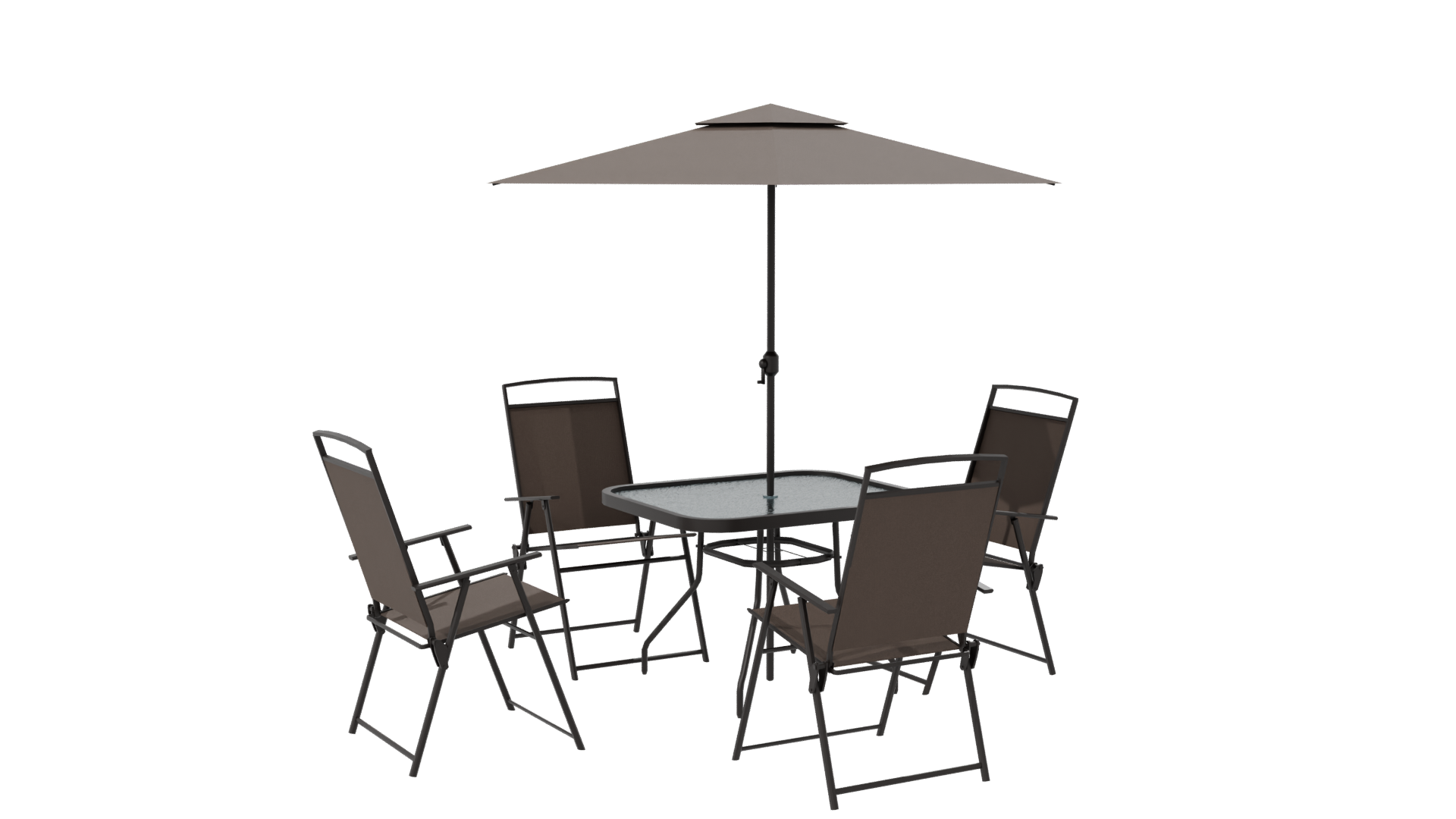 Elegant Outdoor Dining Set 3D Model - Professional 3D Model Render 7