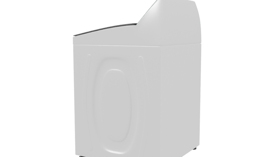 Stylish Top-Load Washing Machine 3D - Professional 3D Model Render 3