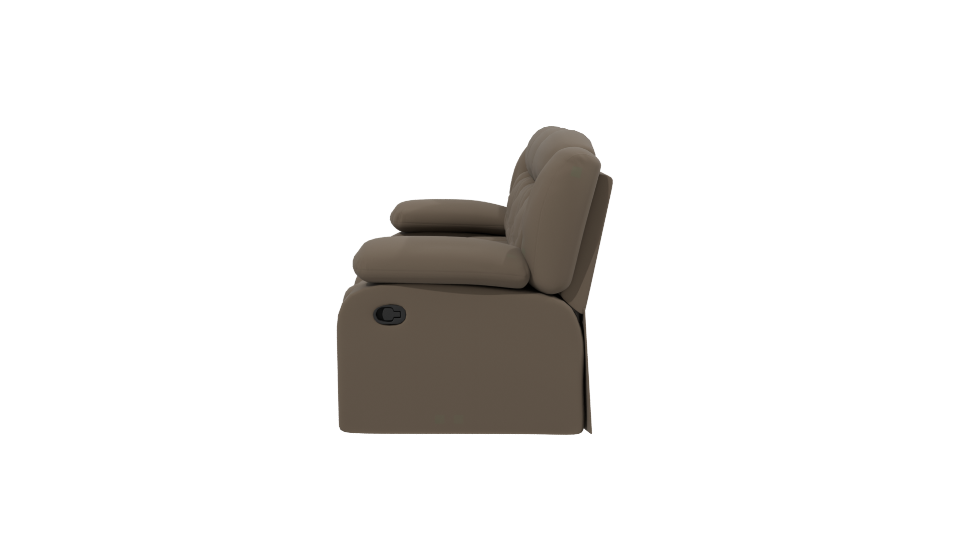 Stylish 3D Reclining Sofa Model - Professional 3D Model Render 2
