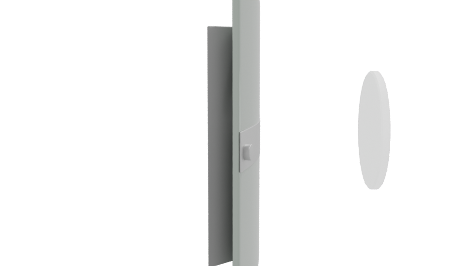 Stylized Metallic Shield 3D Model - Professional 3D Model Render 8