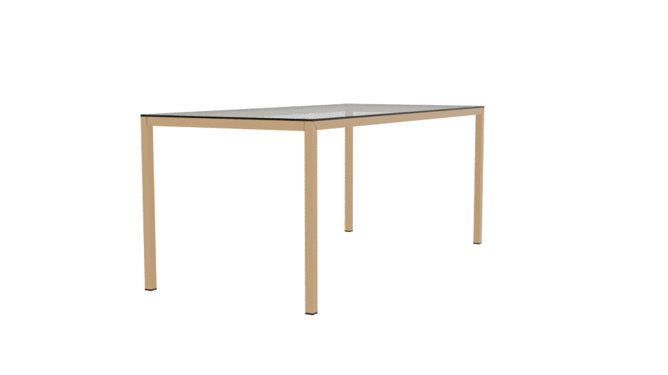 Stylish Glass-Top Dining Table 3D Model - Professional 3D Model Render 3