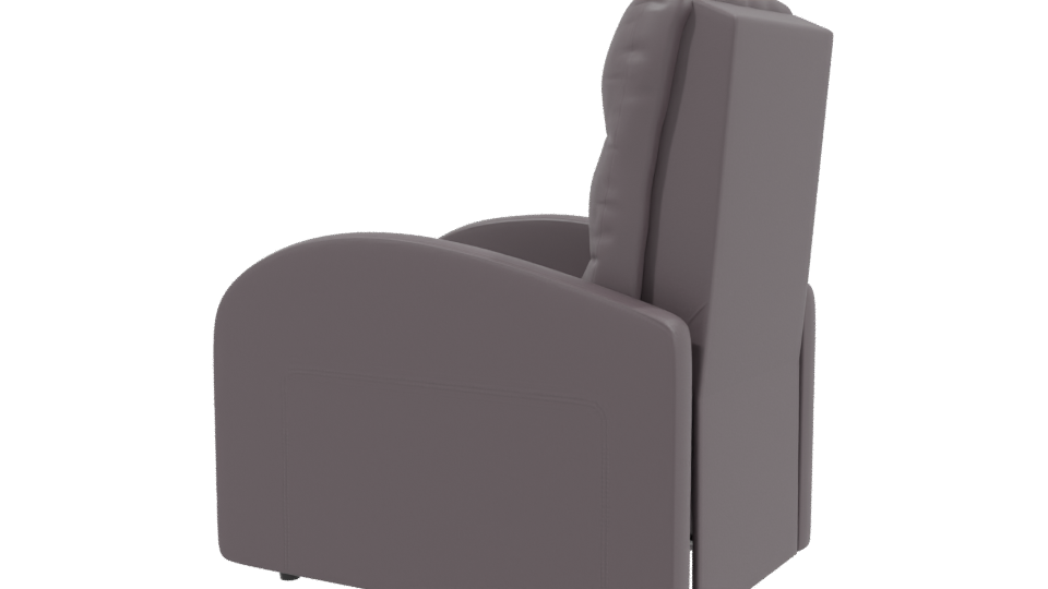 Stylish Reclining Chair Model - Professional 3D Model Render 3