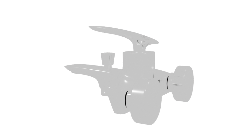 Stylish Bathroom Sink Tap 3D - Professional 3D Model Render 3