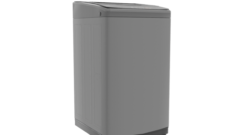 Sleek Modern Top-Load Washing Machine 3D Model - Professional 3D Model Render 10
