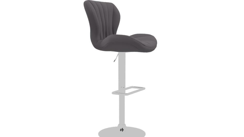 Stylish Modern Bar Stool 3D - Professional 3D Model Render 9