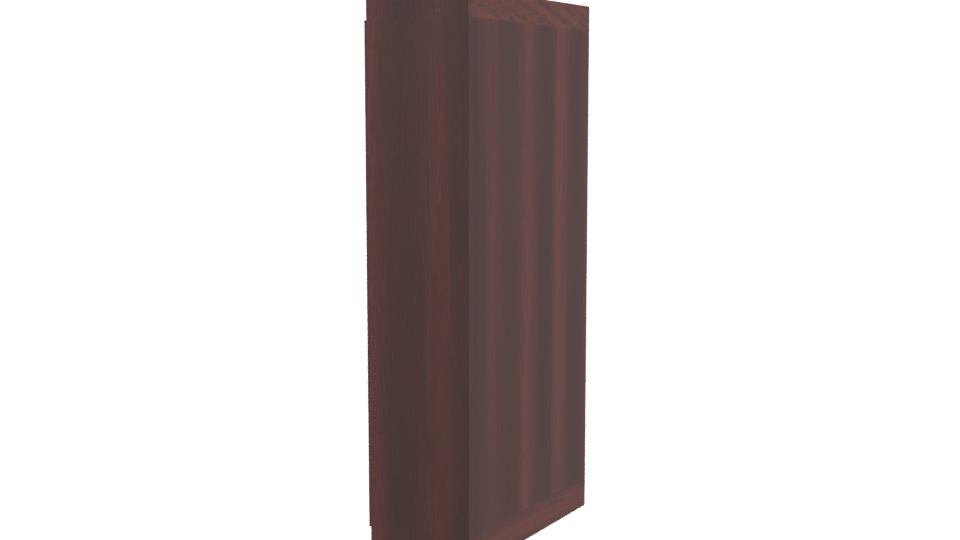 Stylish Wooden Storage Cabinet 3D Model - Professional 3D Model Render 3