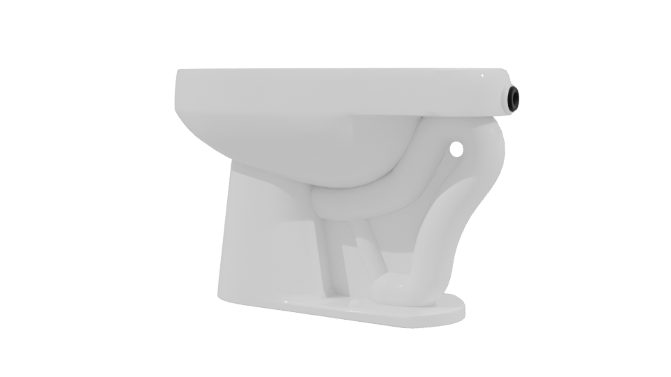 Minimalist Ceramic Bathroom Sink 3D Model - Professional 3D Model Render 3