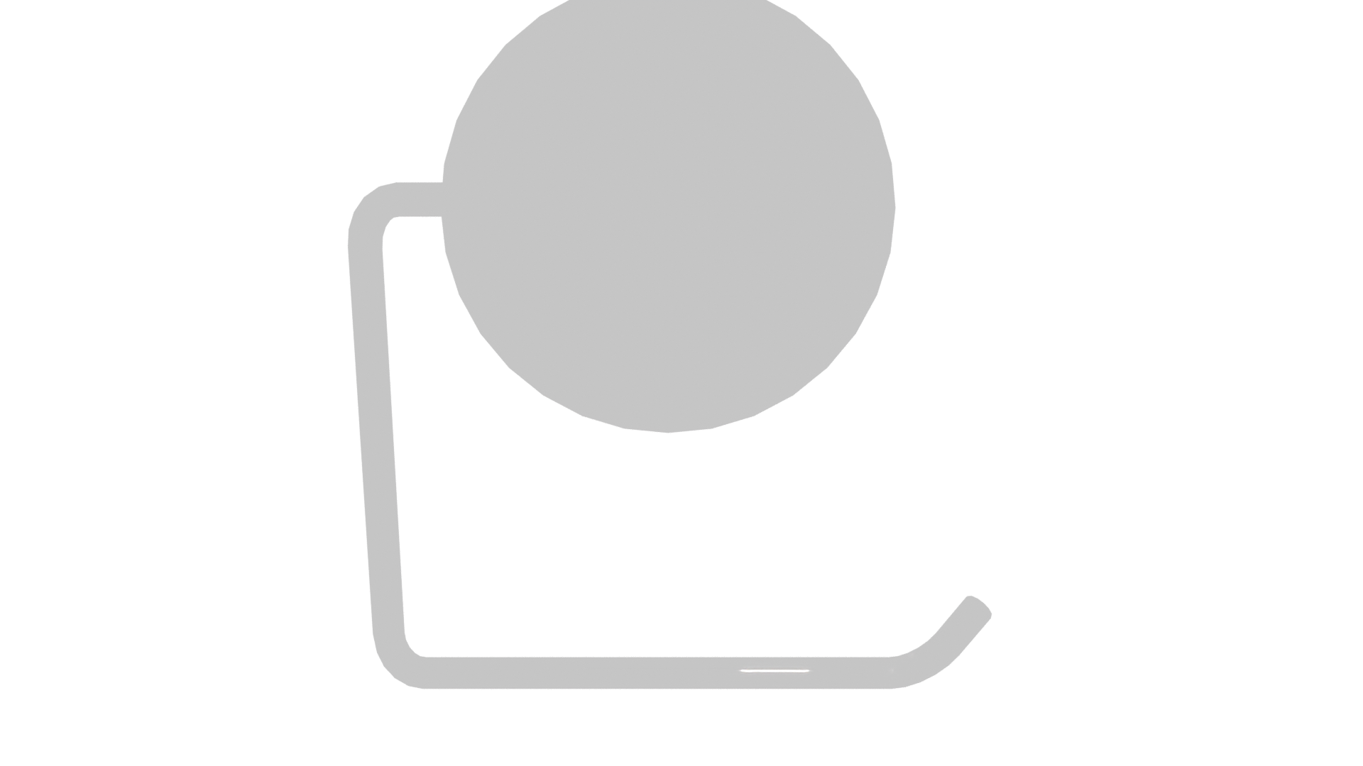 Sleek Bathroom Tissue Holder 3D - Professional 3D Model Render 5