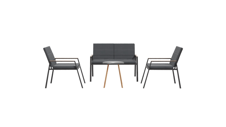 Modern Patio Furniture Set 3D - Professional 3D Model Render 11