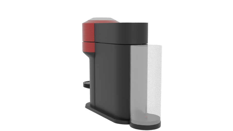 Stylish Coffee Maker 3D Model - Professional 3D Model Render 4