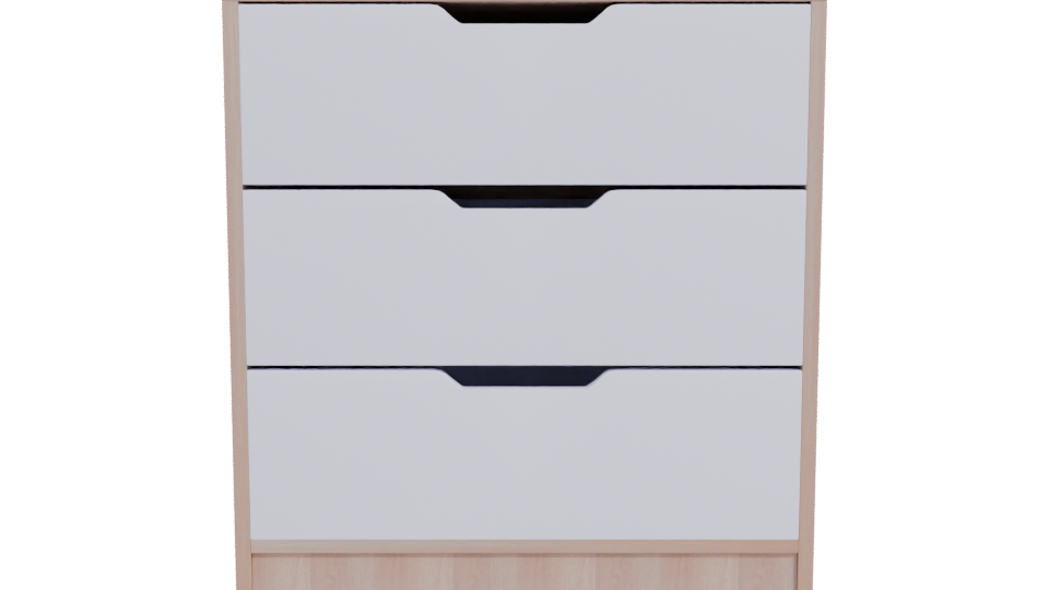 Minimalist Wooden Storage Cabinet 3D - Professional 3D Model Render 11