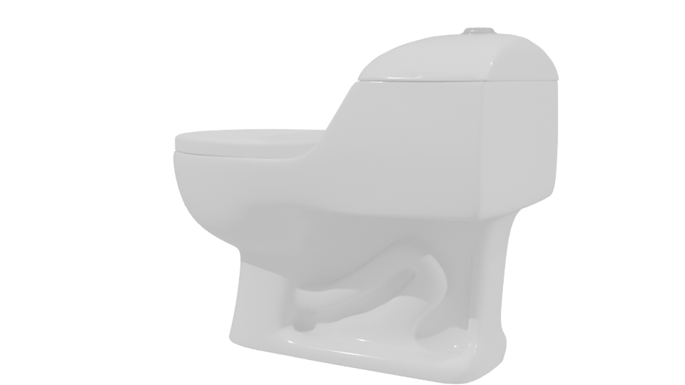 Stylish Toilet 3D Model - Professional 3D Model Render 3