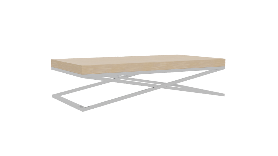 Minimalist Wooden Coffee Table 3D - Professional 3D Model Render 10