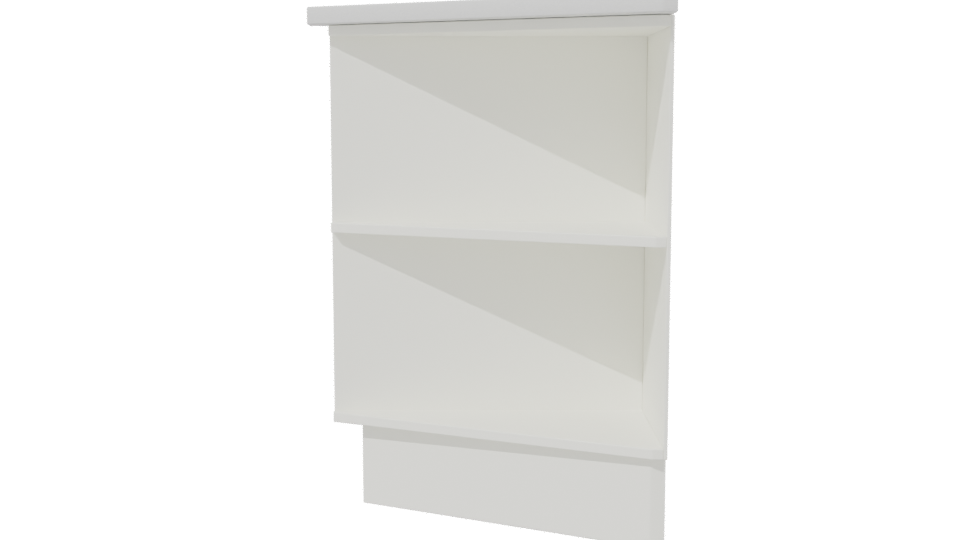 Stylish Modern Wall Shelf 3D - Professional 3D Model Render 2