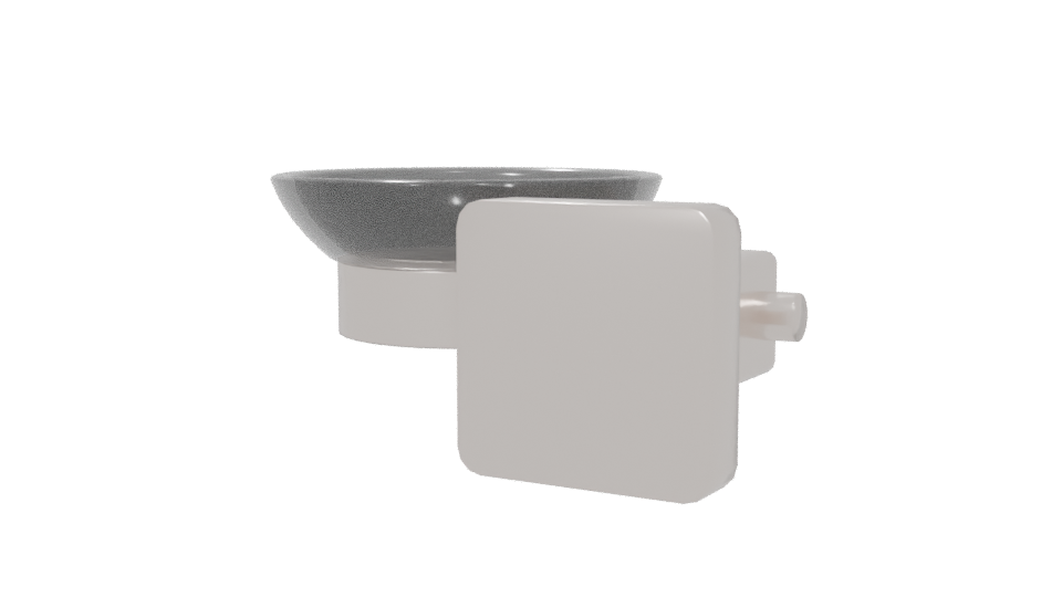 Contemporary Wall-Mounted Soap Dish 3D Model - Professional 3D Model Render 6