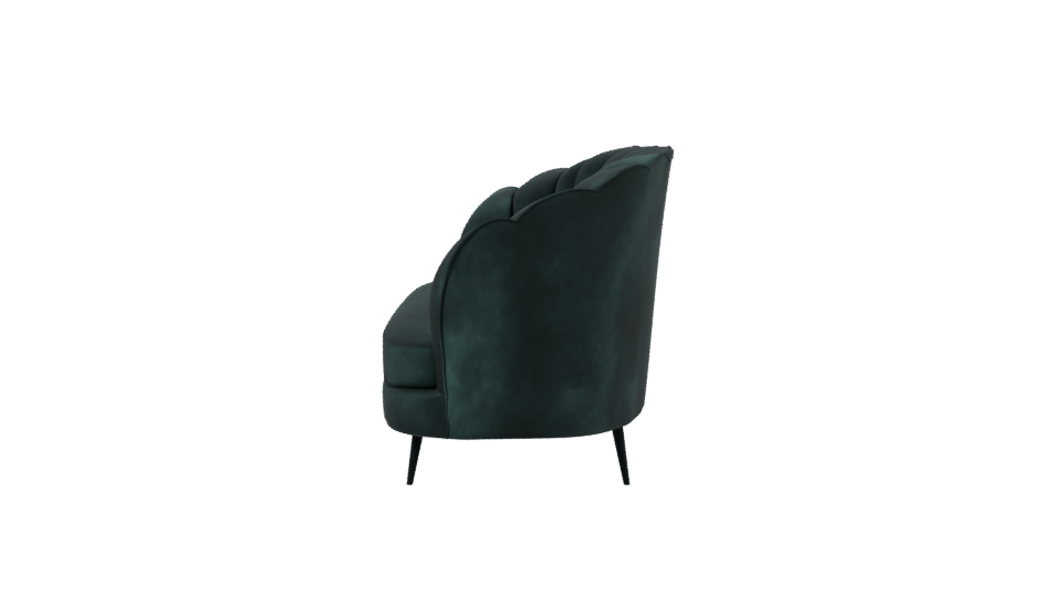 Elegant Green Sofa 3D Model - Professional 3D Model Render 2