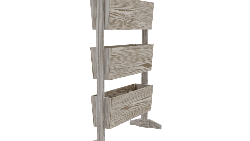 Stylish Wooden Display Stand 3D - Professional 3D Model Render 9