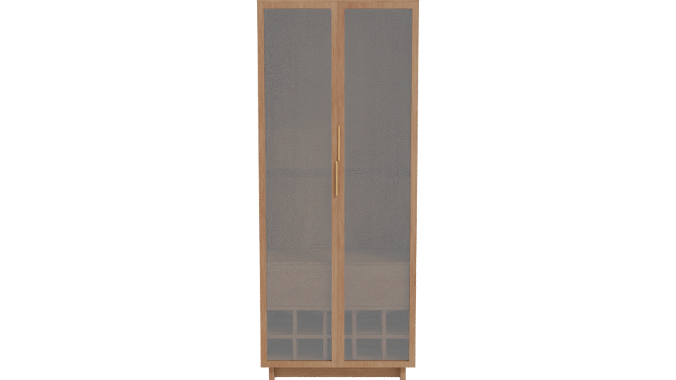 Modern Glass Display Cabinet 3D - Professional 3D Model Render 11