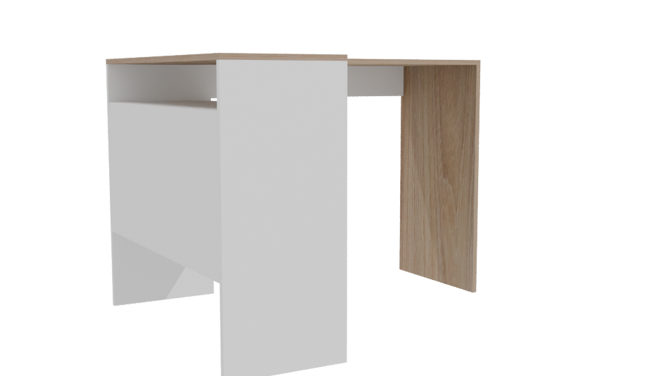 Stylish L-Shaped Desk Model - Professional 3D Model Render 10