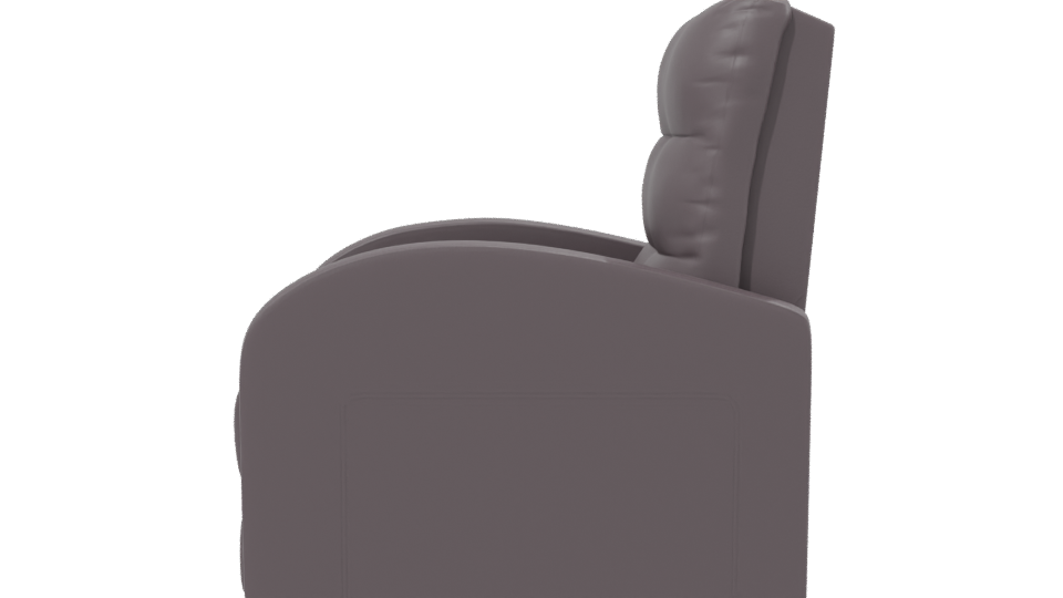Stylish Reclining Chair Model - Professional 3D Model Render 2