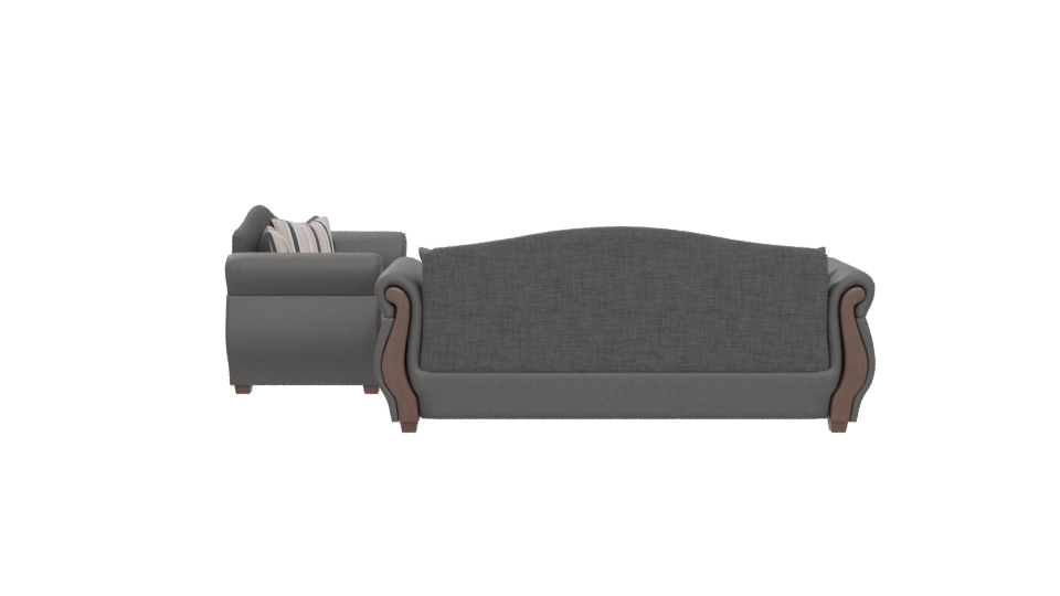 Elegant Fabric Sofa 3D Model - Professional 3D Model Render 5