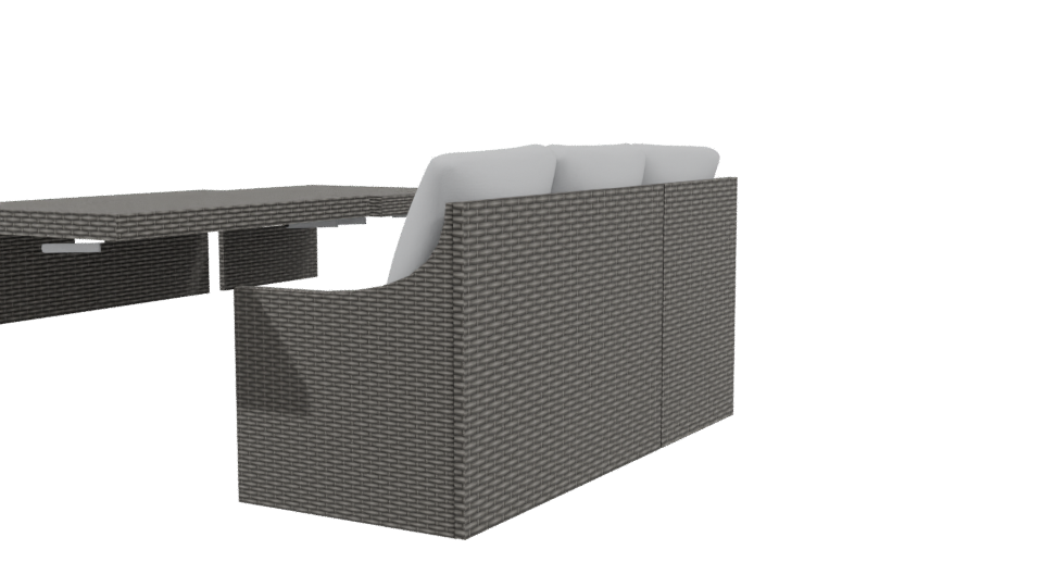 Contemporary Outdoor Sofa Set 3D - Professional 3D Model Render 3