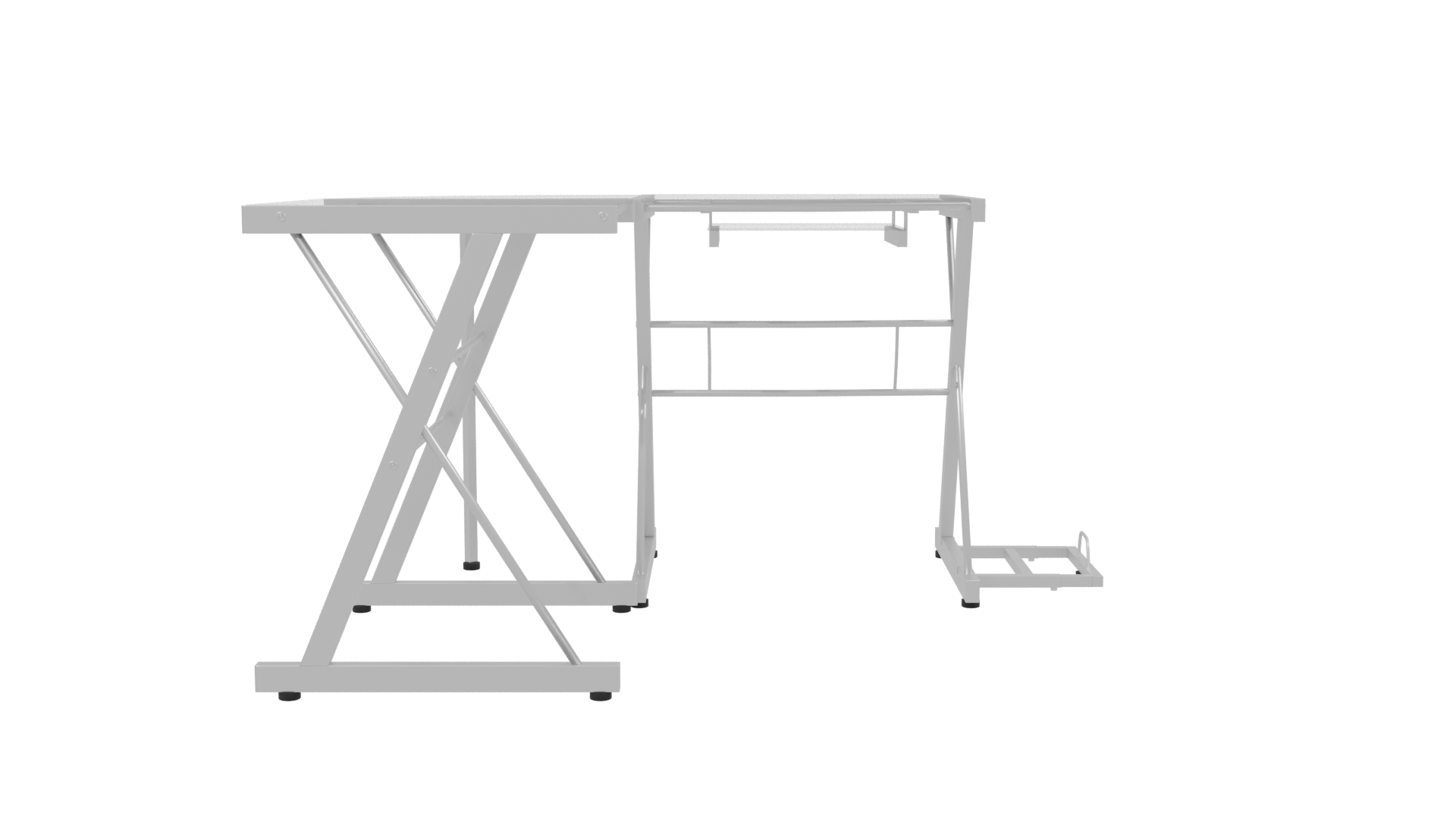 Stylish Modern Office Desk 3D - Professional 3D Model Render 2