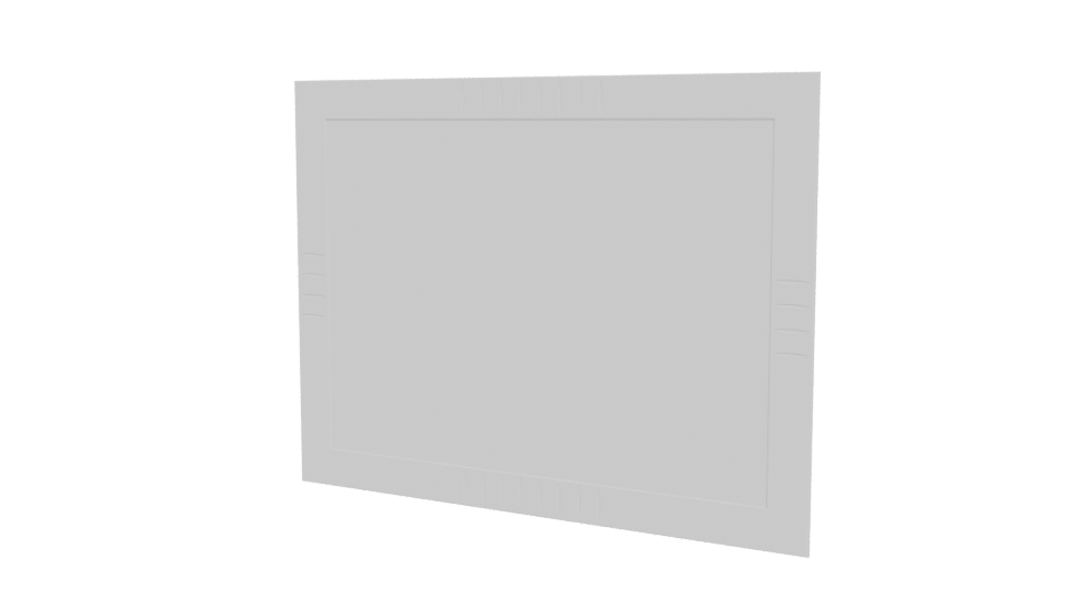 Minimalist Wall-Mounted Frame 3D - Professional 3D Model Render 12