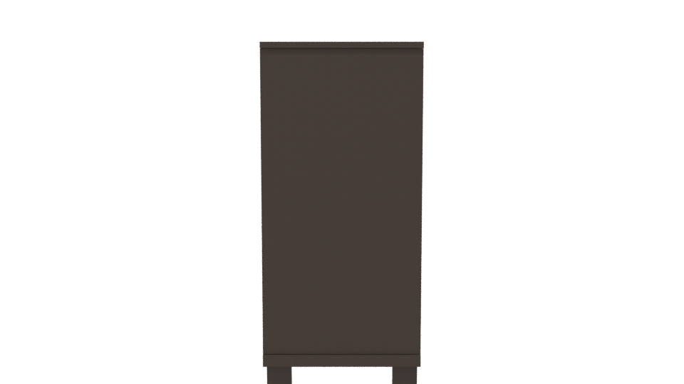 Stylish Modern Glass-Front Cabinet - Professional 3D Model Render 8