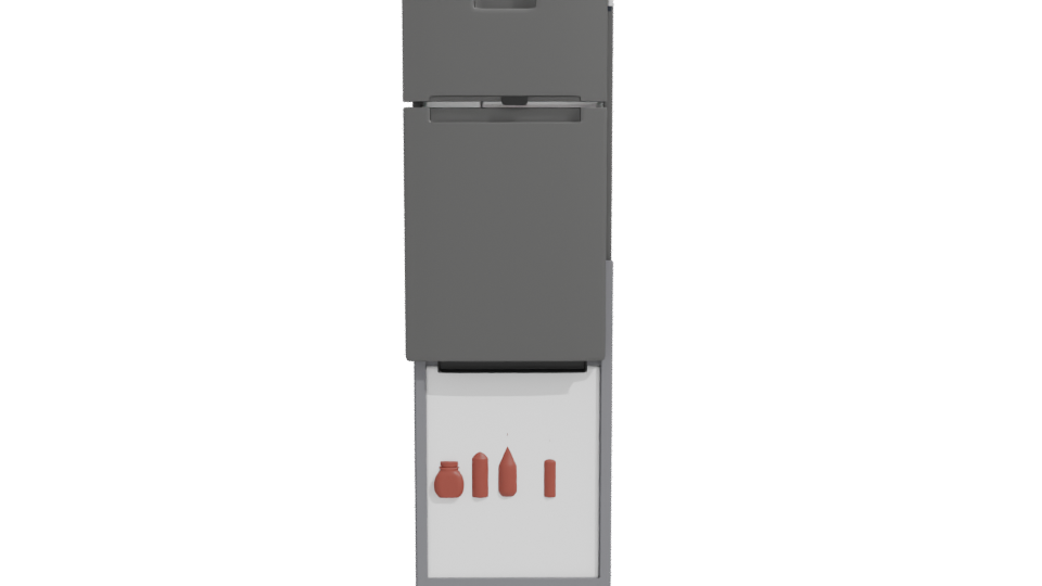 Sleek Refrigerator 3D Model - Professional 3D Model Render 11