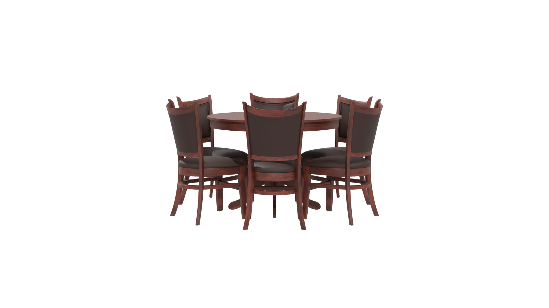 Elegant Dining Table Set 3D - Professional 3D Model Render 5