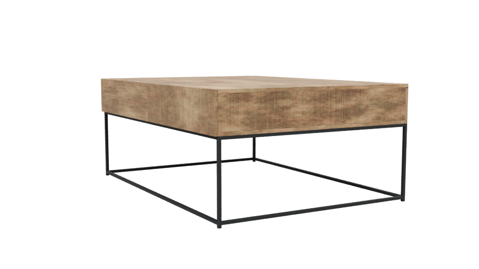 Stylish Wooden Coffee Table Model - Professional 3D Model Render 13