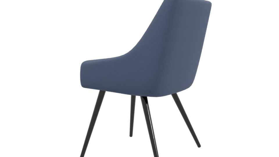 Contemporary Fabric Chair 3D Model - Professional 3D Model Render 3