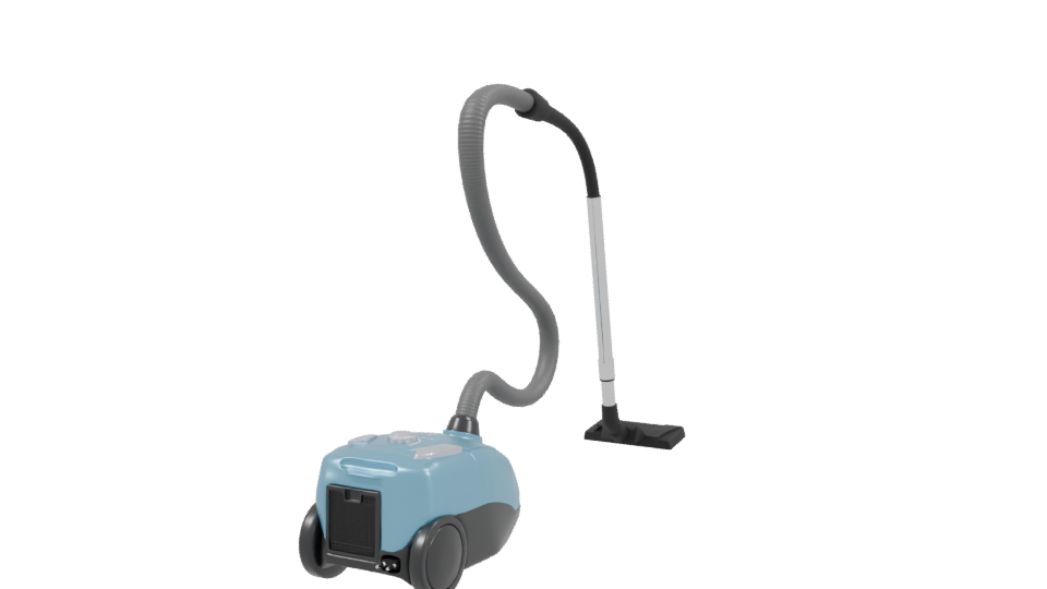 Compact Portable Vacuum Cleaner 3D Model - Professional 3D Model Render 3