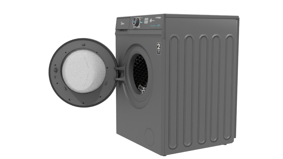 Realistic Front-Loading Washer Model - Professional 3D Model Render 13