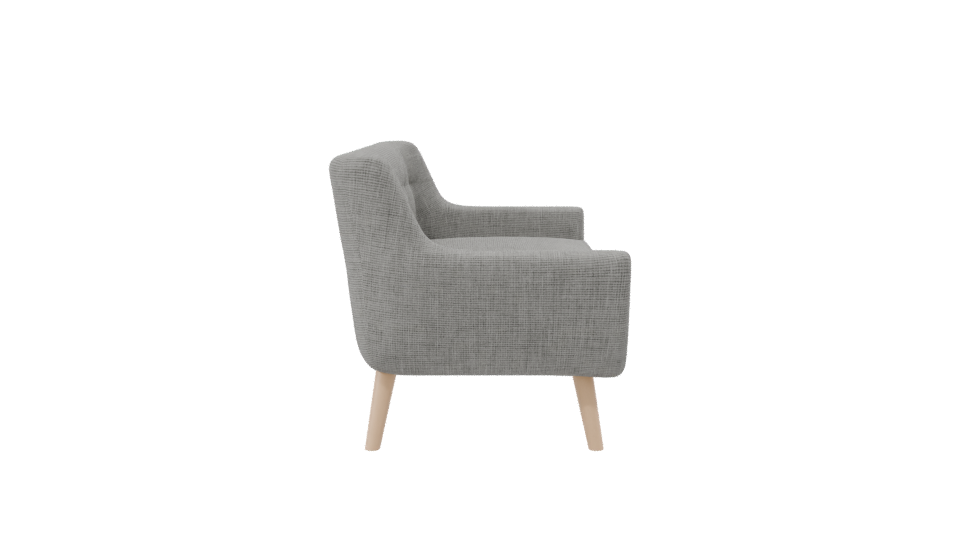 Modern Two-Seat Sofa 3D - Professional 3D Model Render 8