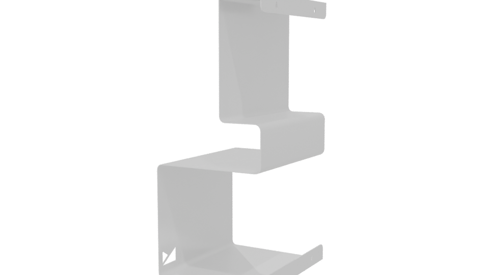 Stylish Modern Shelf Bracket 3D Model - Professional 3D Model Render 6