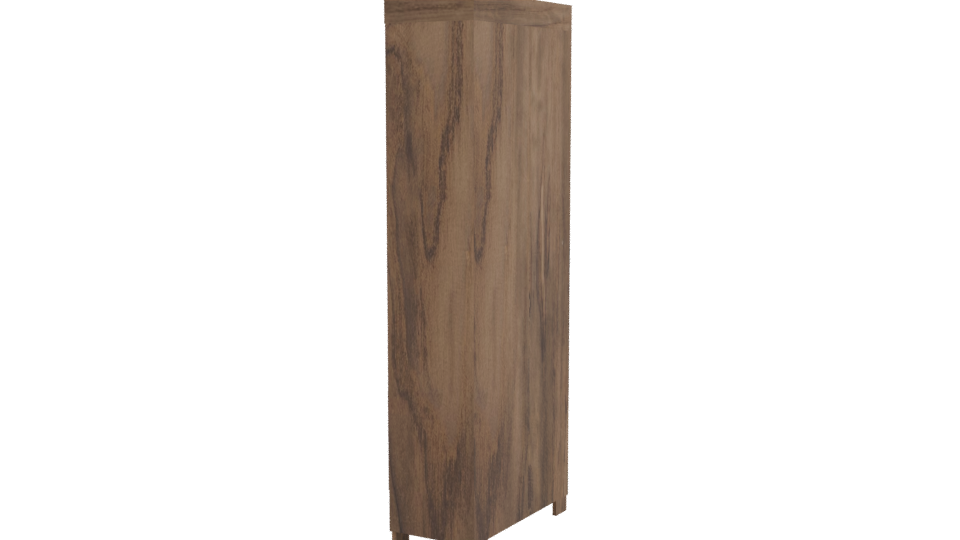 Stylish Wooden Wardrobe Model - Professional 3D Model Render 3