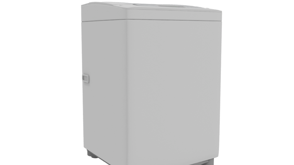 Contemporary Top-Loading Washing Machine 3D Model - Professional 3D Model Render 10