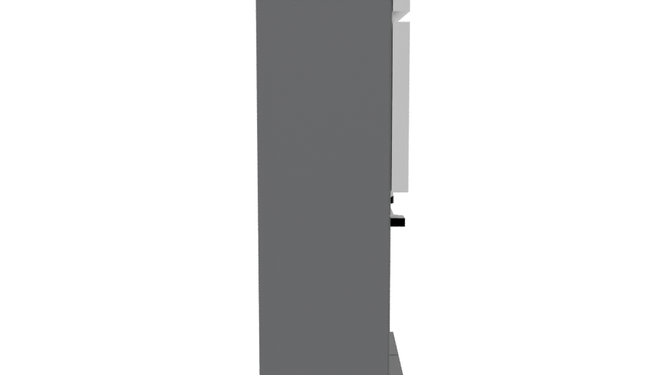 SBS LG GM47MPZ French Door Refrigerator 3D - Professional 3D Model Render 8