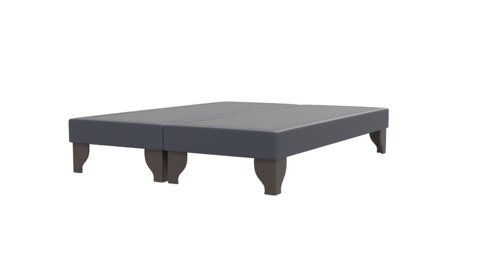 European Bed Base 3D Model - Professional 3D Model Render 12