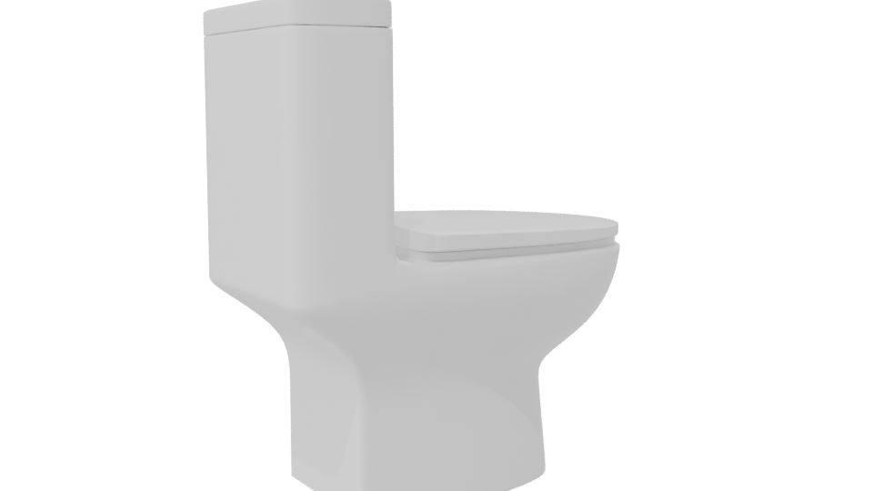 Sleek Modern Toilet 3D Model - Professional 3D Model Render 7
