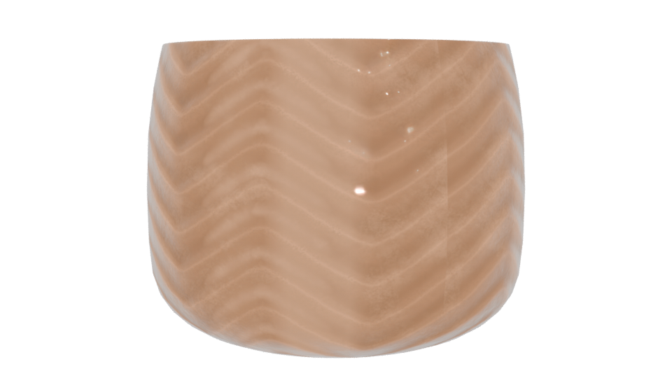 Stylish Decorative Planter Model - Professional 3D Model Render 4