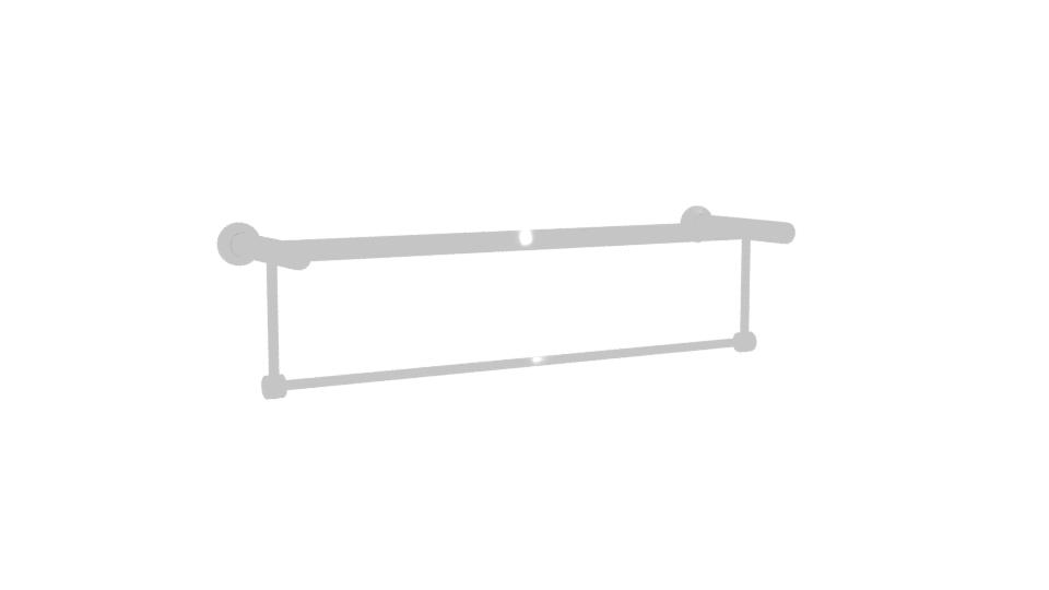 Stylish Metal Towel Rack 3D - Professional 3D Model Render 10