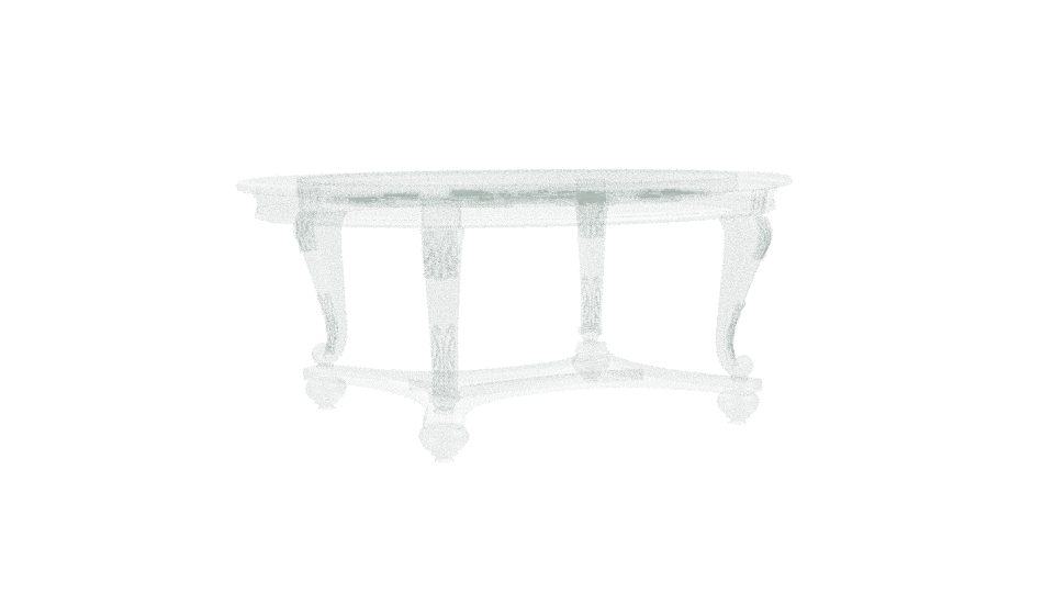 Elegant Vintage Coffee Table 3D Model - Professional 3D Model Render 10