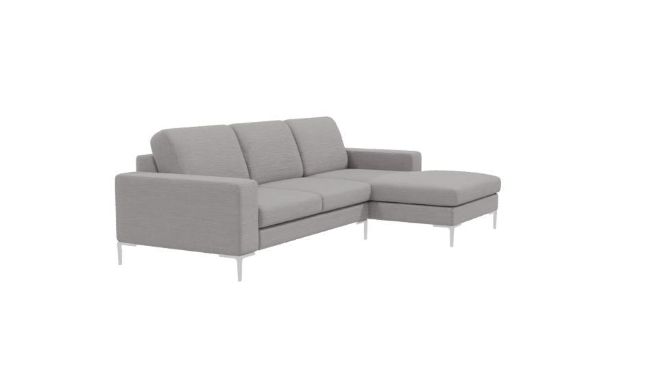 Minimalist Sectional Sofa Model - Professional 3D Model Render 9