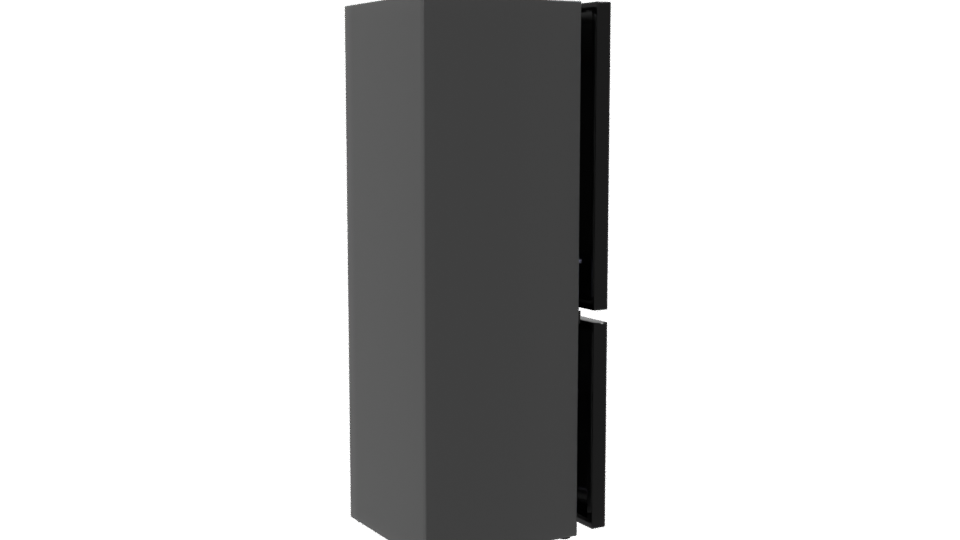 LG Bottom Freezer Refrigerator Model - Professional 3D Model Render 7