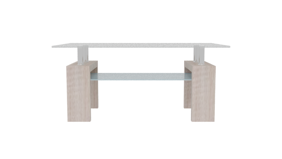 Beige Modern Coffee Table 3D - Professional 3D Model Render 5