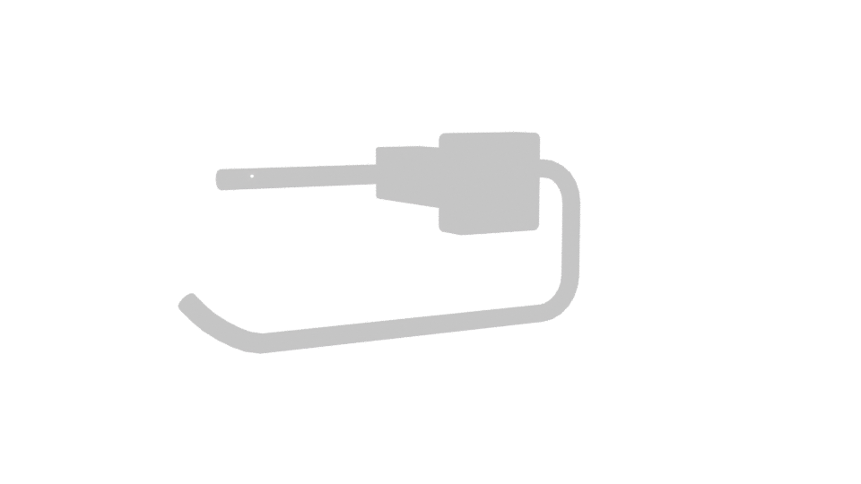 Stylish Metal Towel Holder 3D - Professional 3D Model Render 4