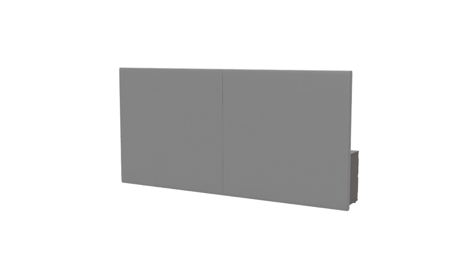 Elegant Bed Headboard Set 3D - Professional 3D Model Render 6